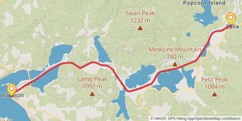 Trail of the Coeur d'Alenes stage 4 Map