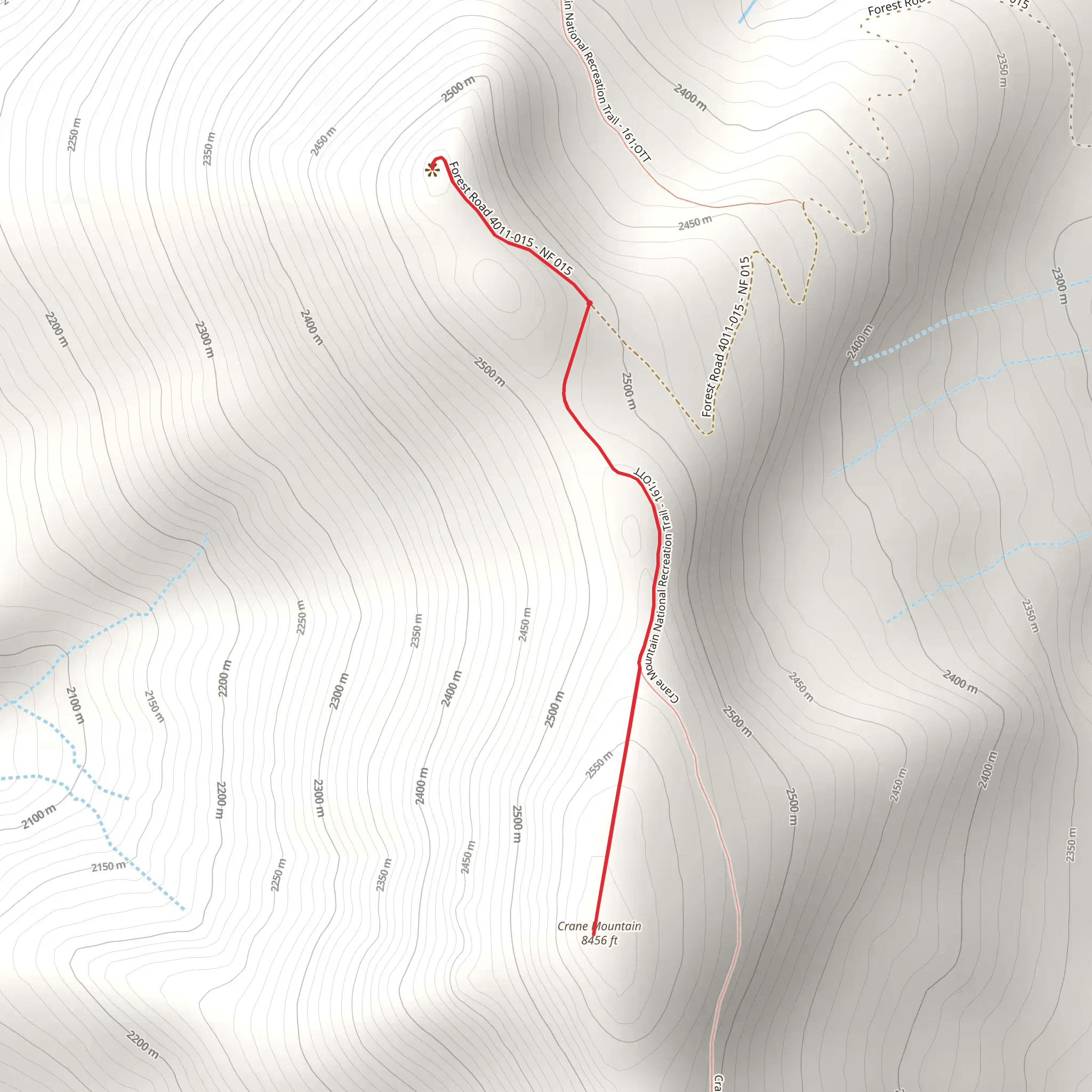 Crane Mountain Walk mobile static map