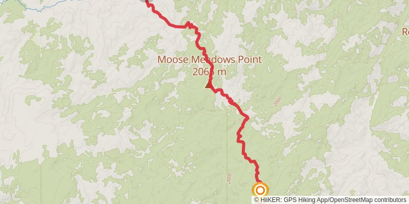 Idaho Centennial Trail stage 32 Map