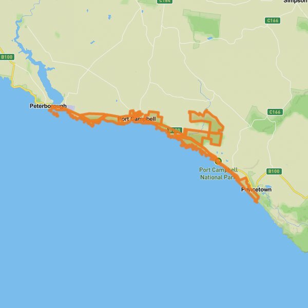 Port Campbell National Park mobile static map
