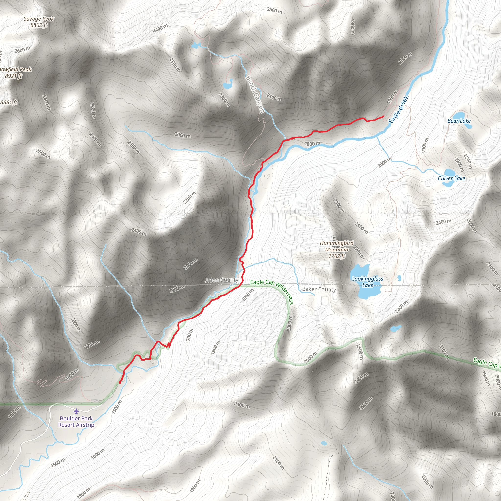Main Eagle Trail mobile static map