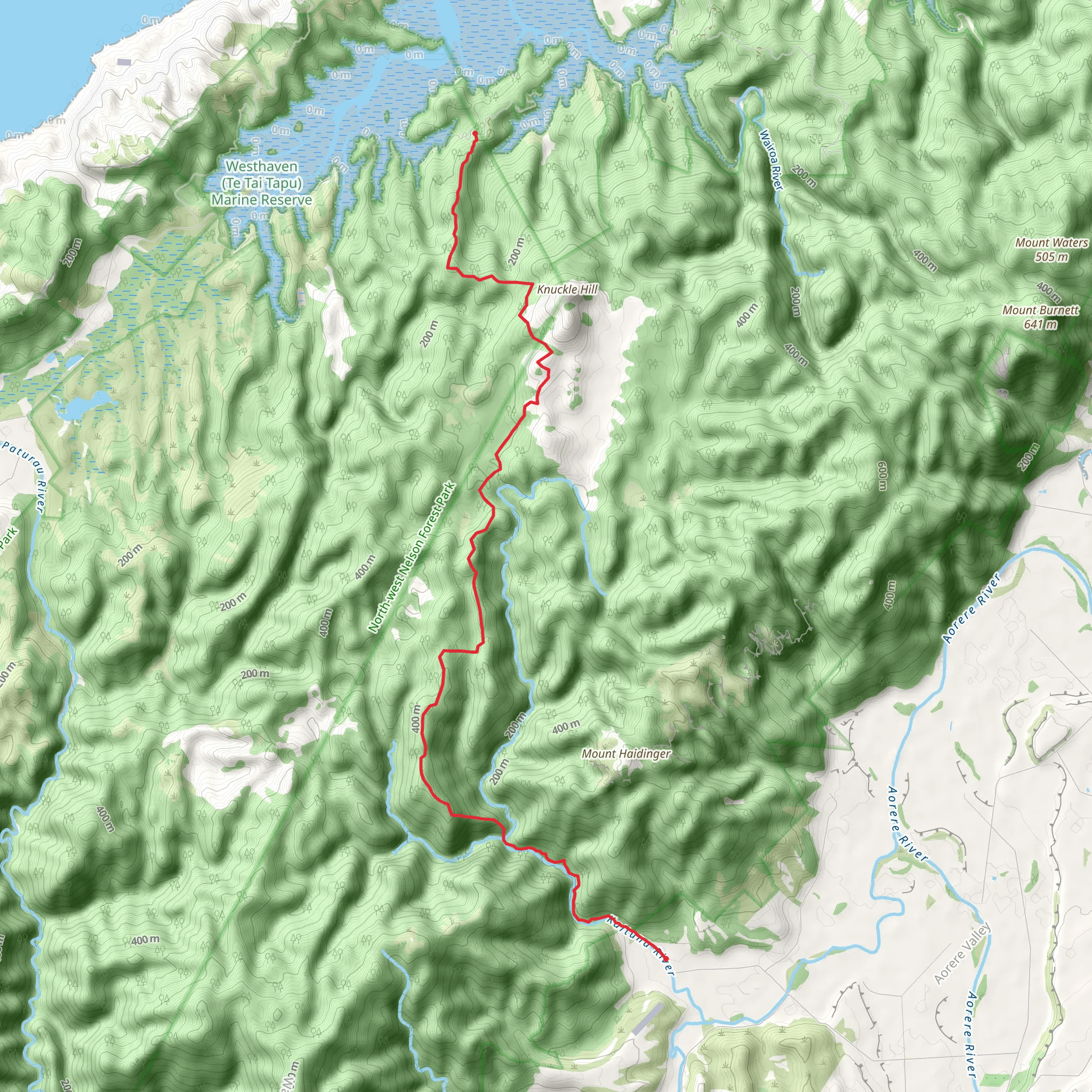 Kaituna Track mobile static map