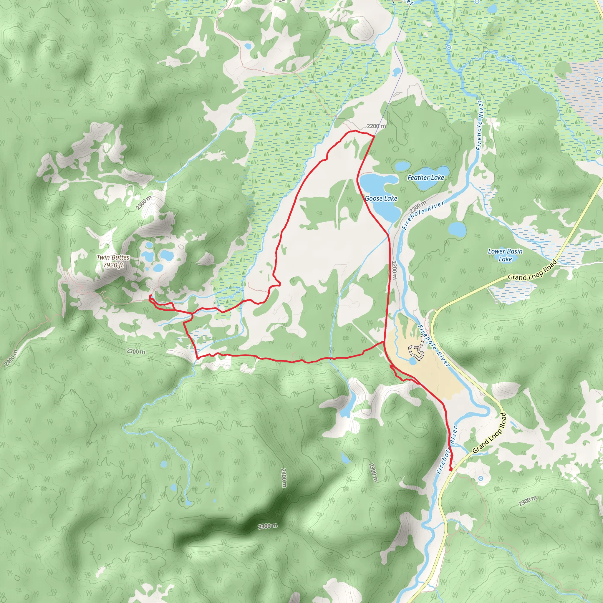 Fairy Falls Trail and Fairy Creek Trail mobile static map