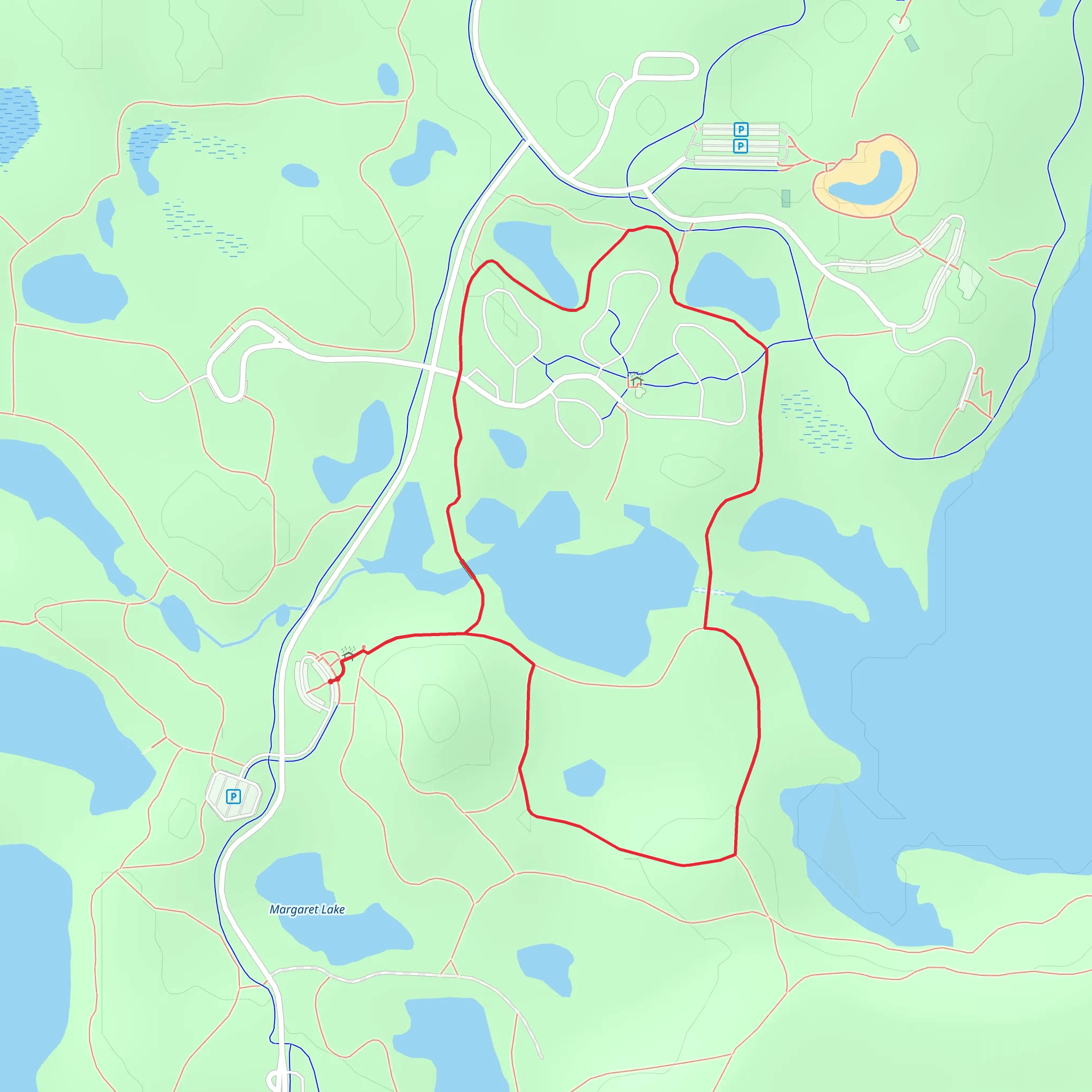 Burr Oak Loop Trail mobile static map