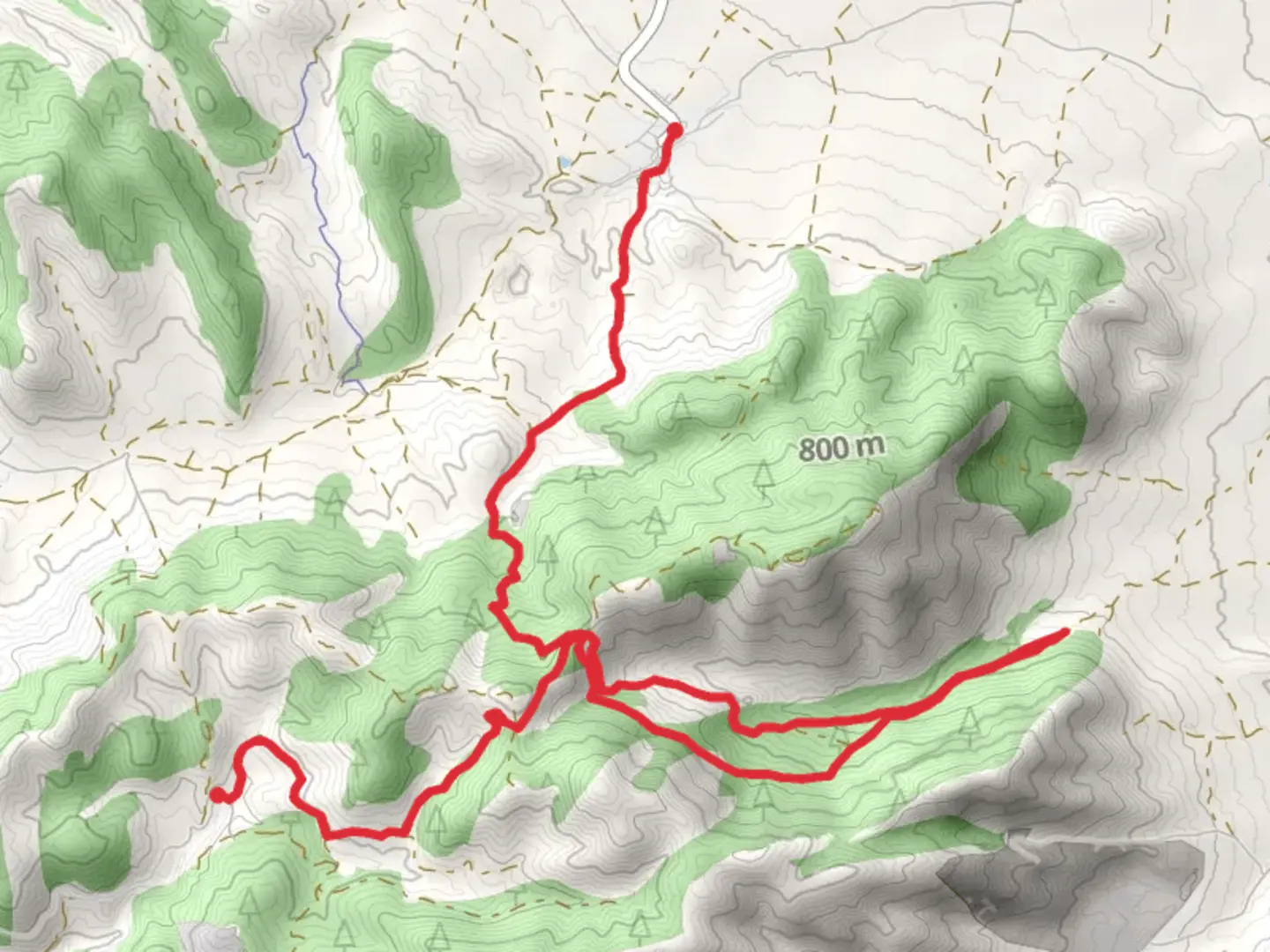 An image depicting the trail l´Almorqui – the Three Fonts PR CV 166 and its surrounding area.