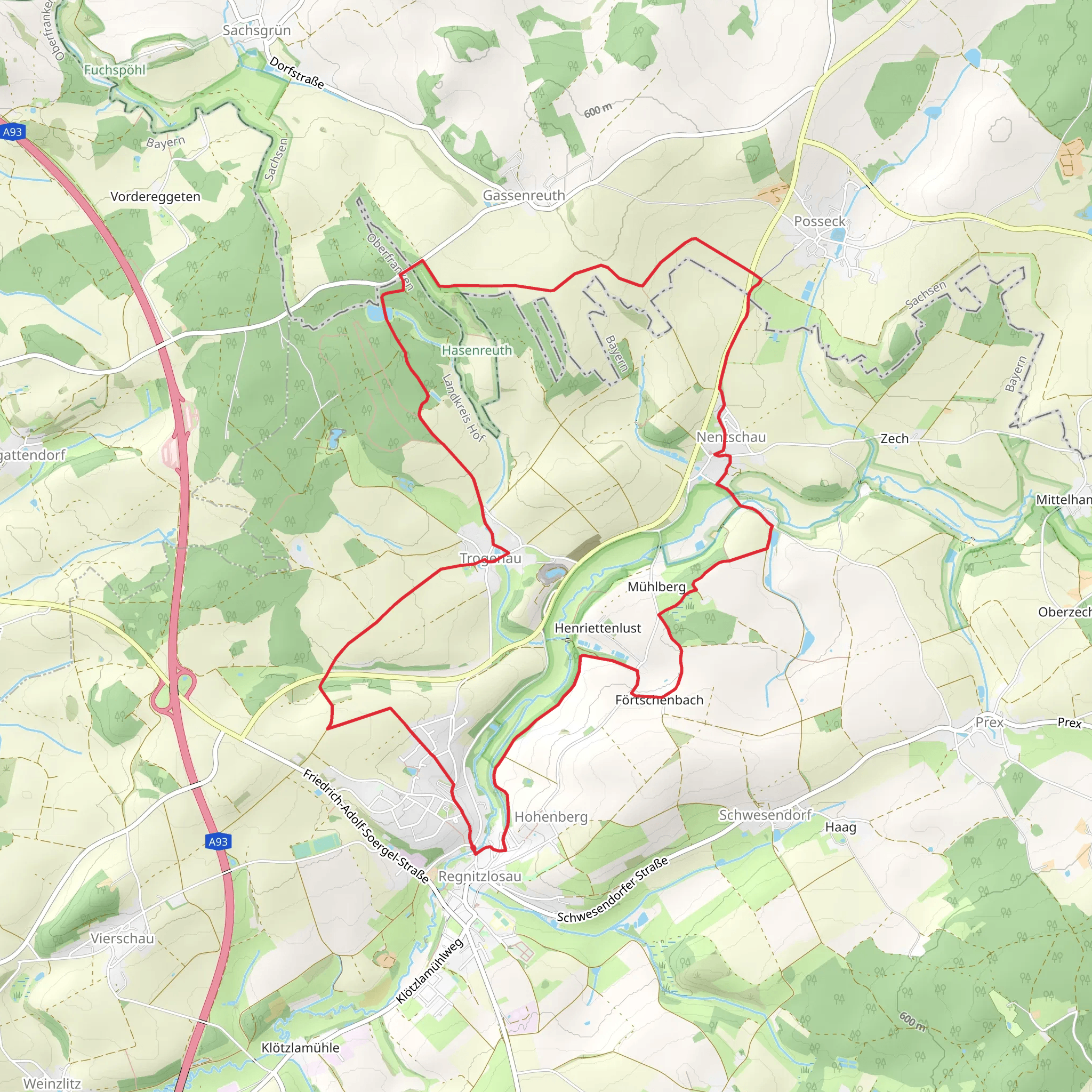 Kolonnenweg mobile static map