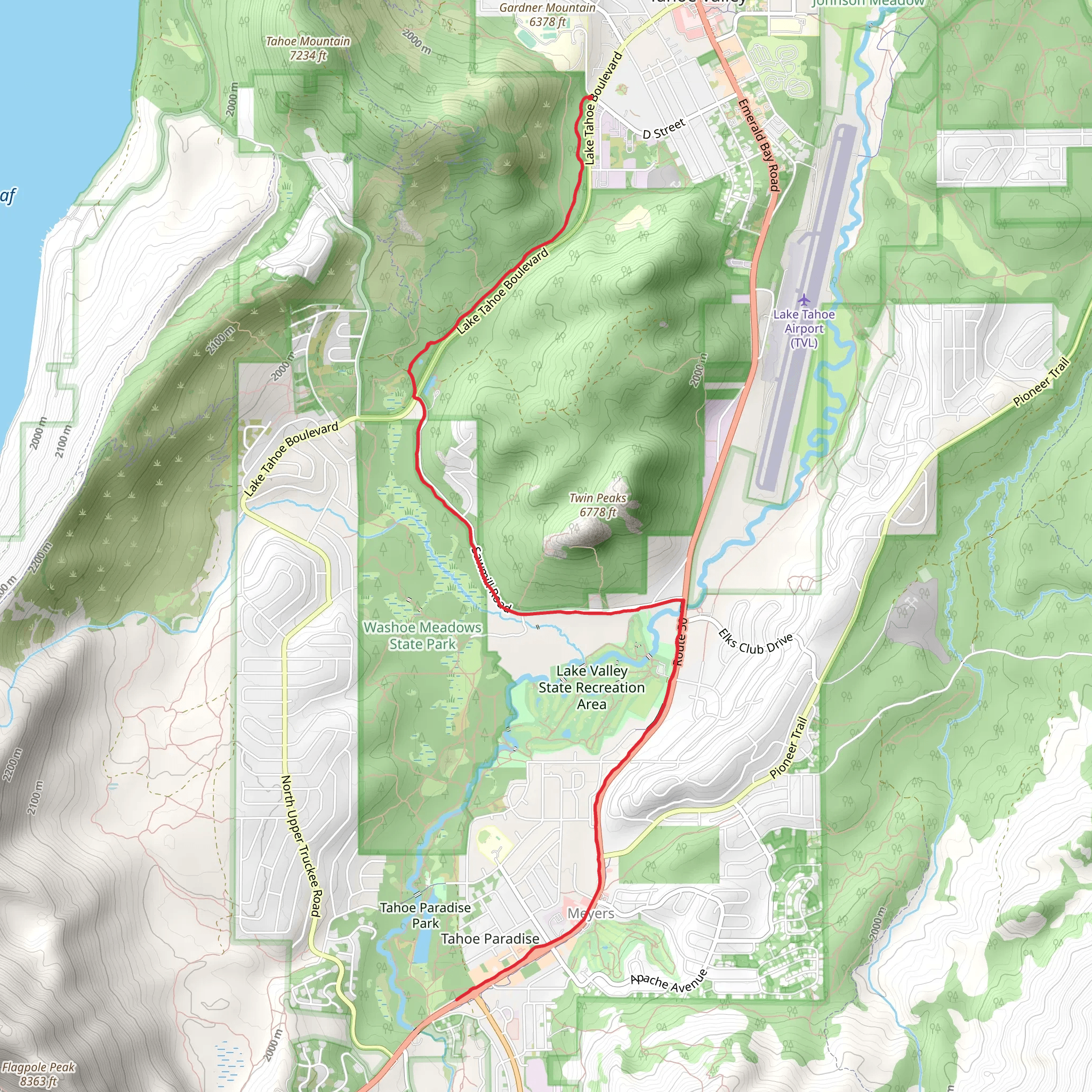 Sawmill Path mobile static map