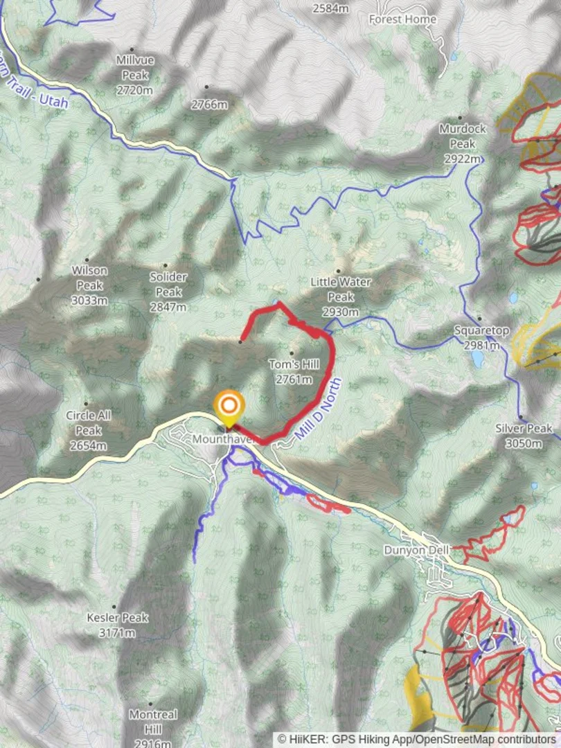 Reynolds Peak via Mill D North Fork Trail Salt Lake County Utah