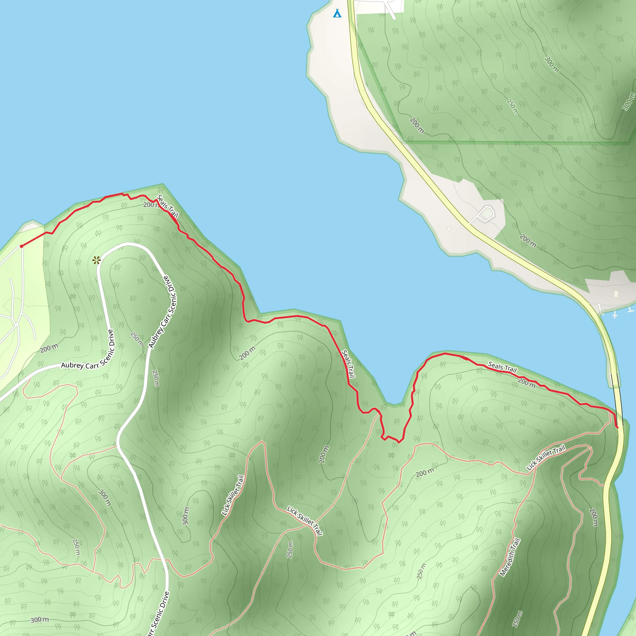 Seals Trail mobile static map