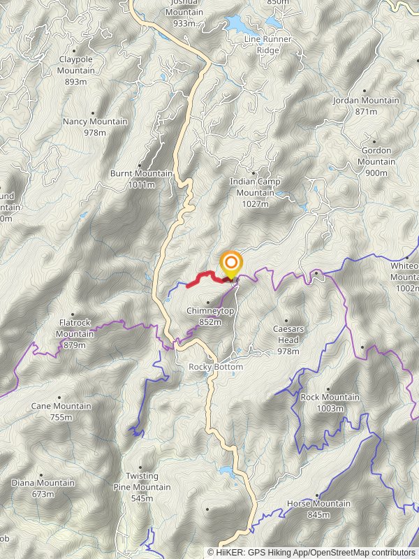 Abner Creek via Beech Bottom Falls Trail