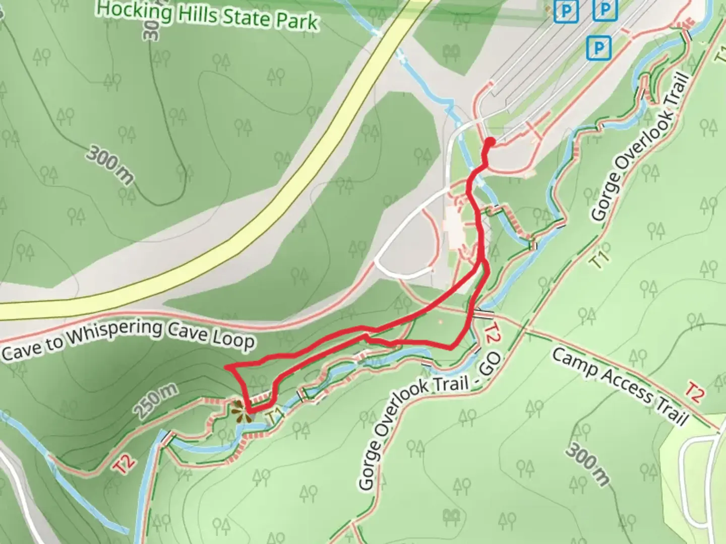 An image depicting the trail Gorge Exit Loop Trail and its surrounding area.