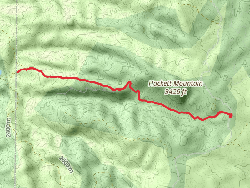 Hackett Gulch via Country Road Hackett