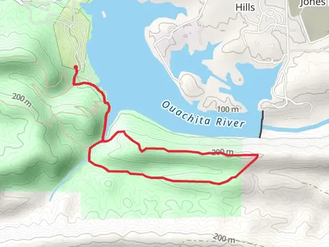 Falls Creek Loop via Ouachita River