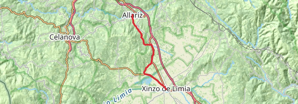 Camino Portugues do Interior stage 15 Map