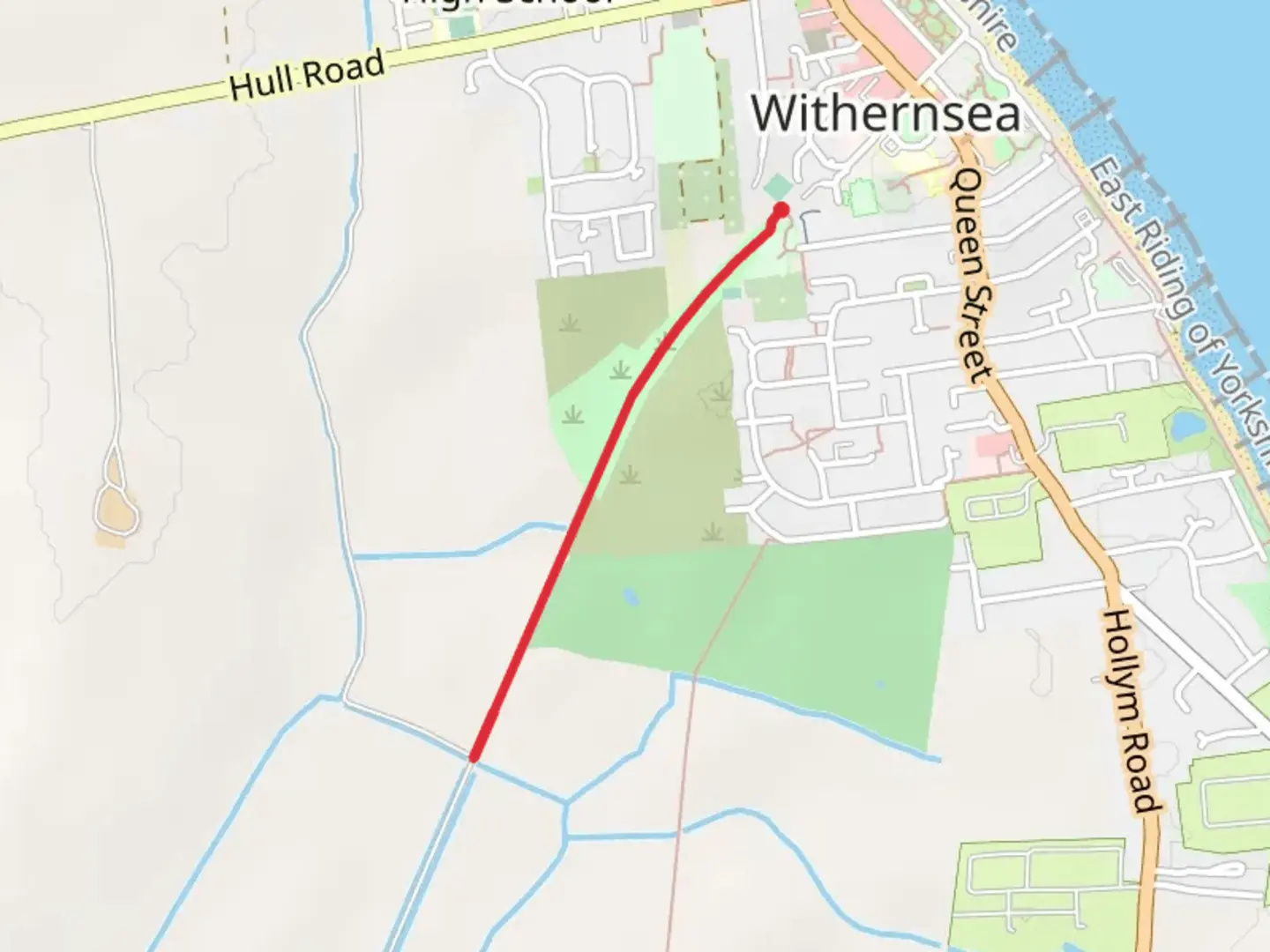An image depicting the trail Withernsea Walk and its surrounding area.