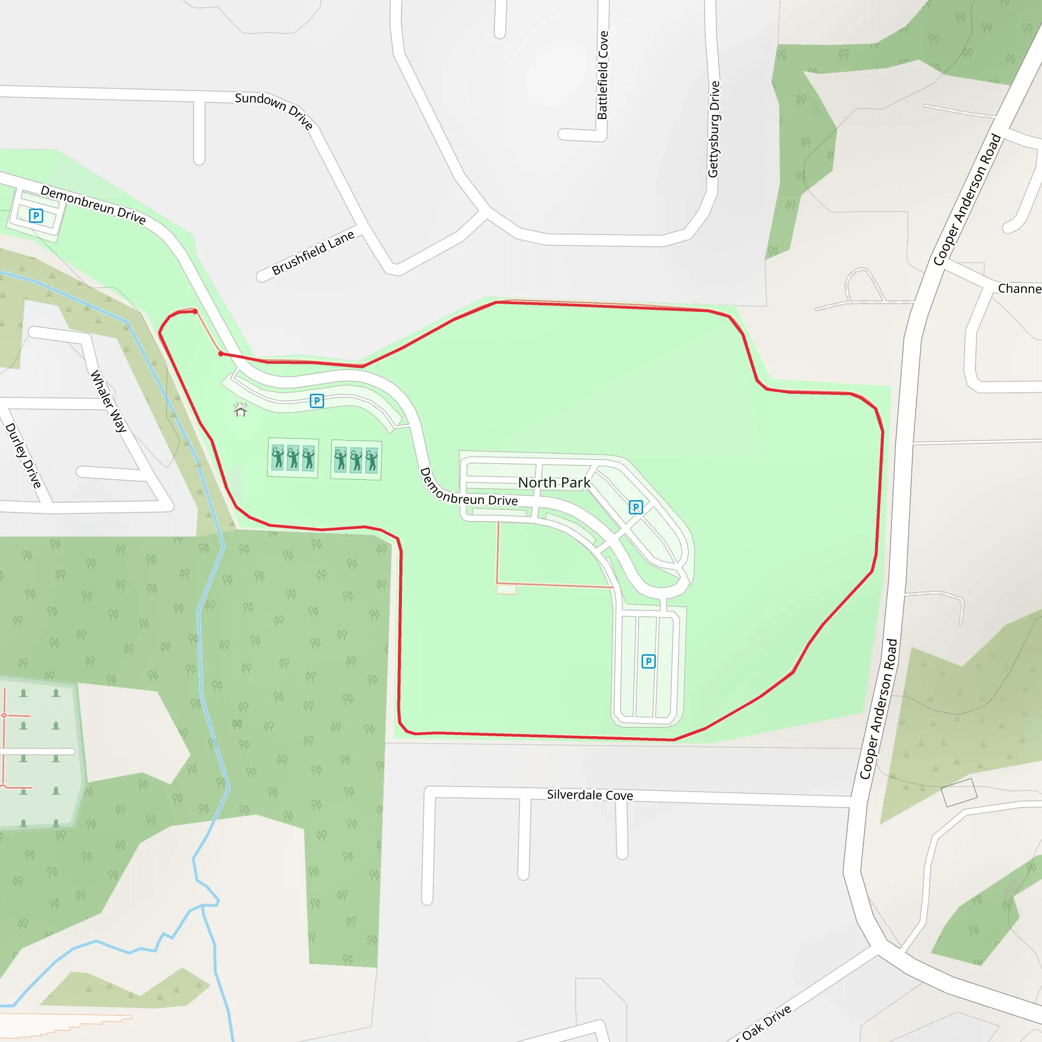 Demonbreun Drive Loop mobile static map