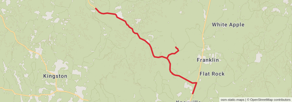 American Perimeter Trail - The South Primary stage 19 Map