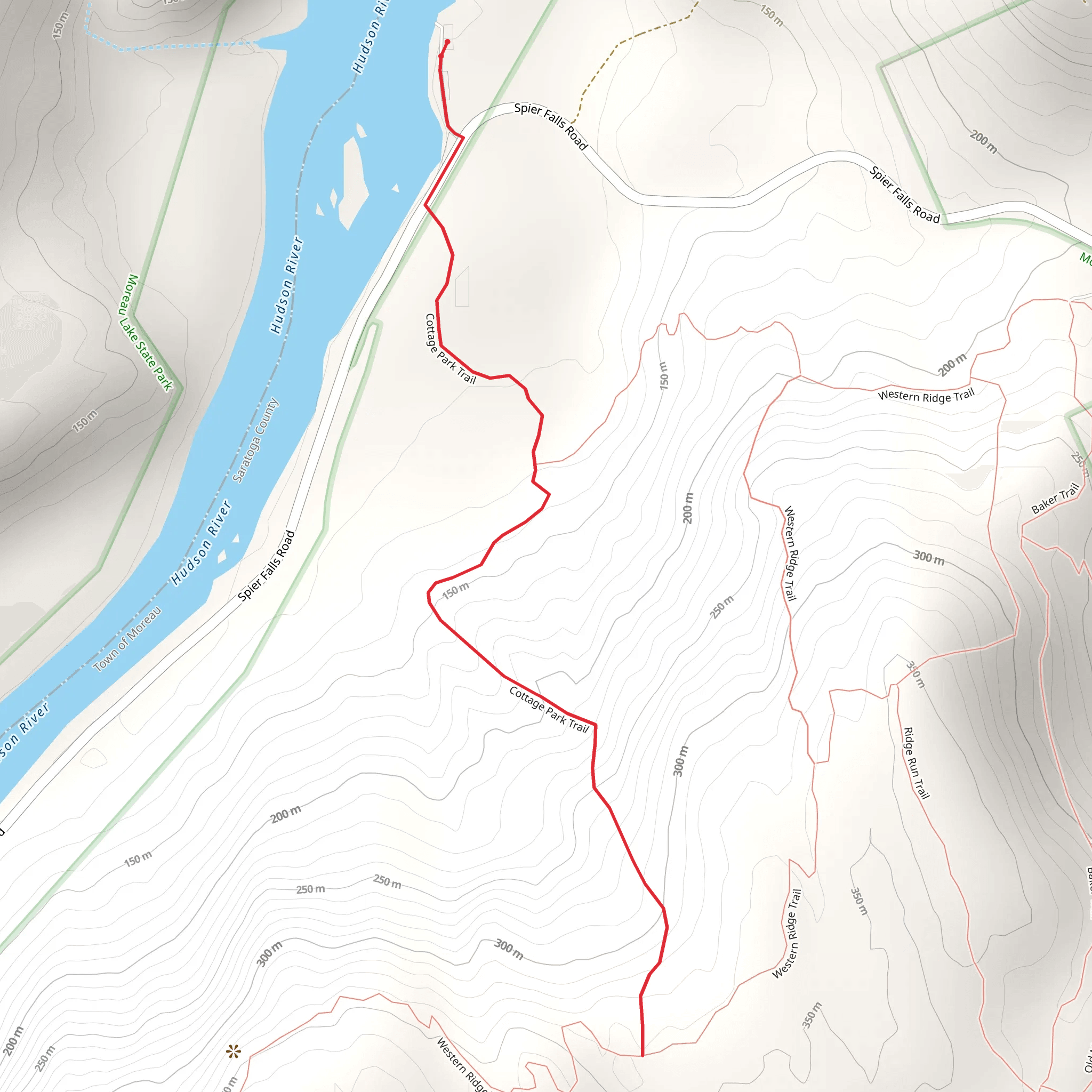 Cottage Park Trail mobile static map