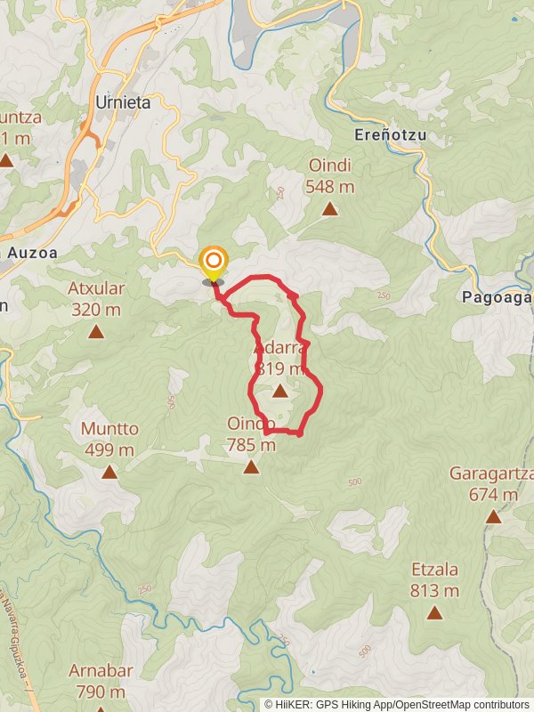 Surrounding Adarramendi PR GI 203 mobile static map