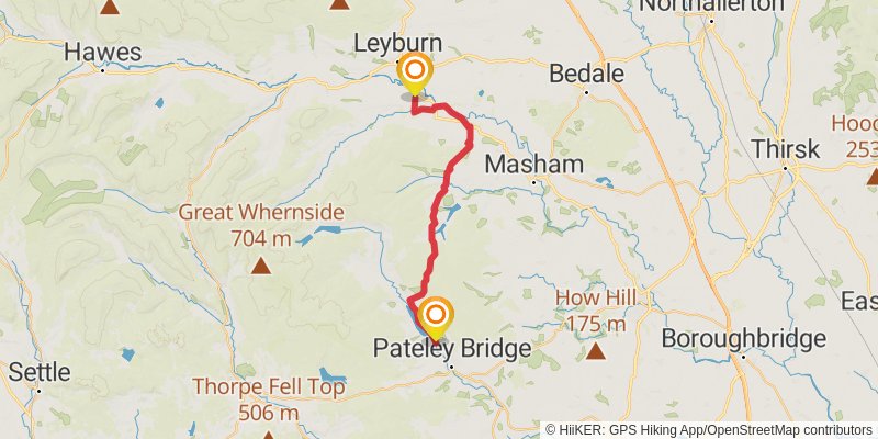 Six Dales Trail stage 3 Map