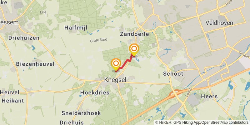 Pelgrimspad 2 spur 1 Map