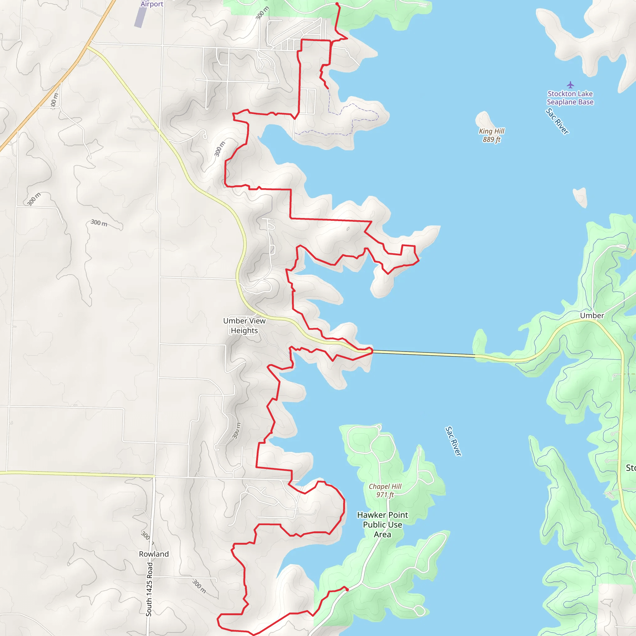 Rutledge Bluff Overlook Trail mobile static map