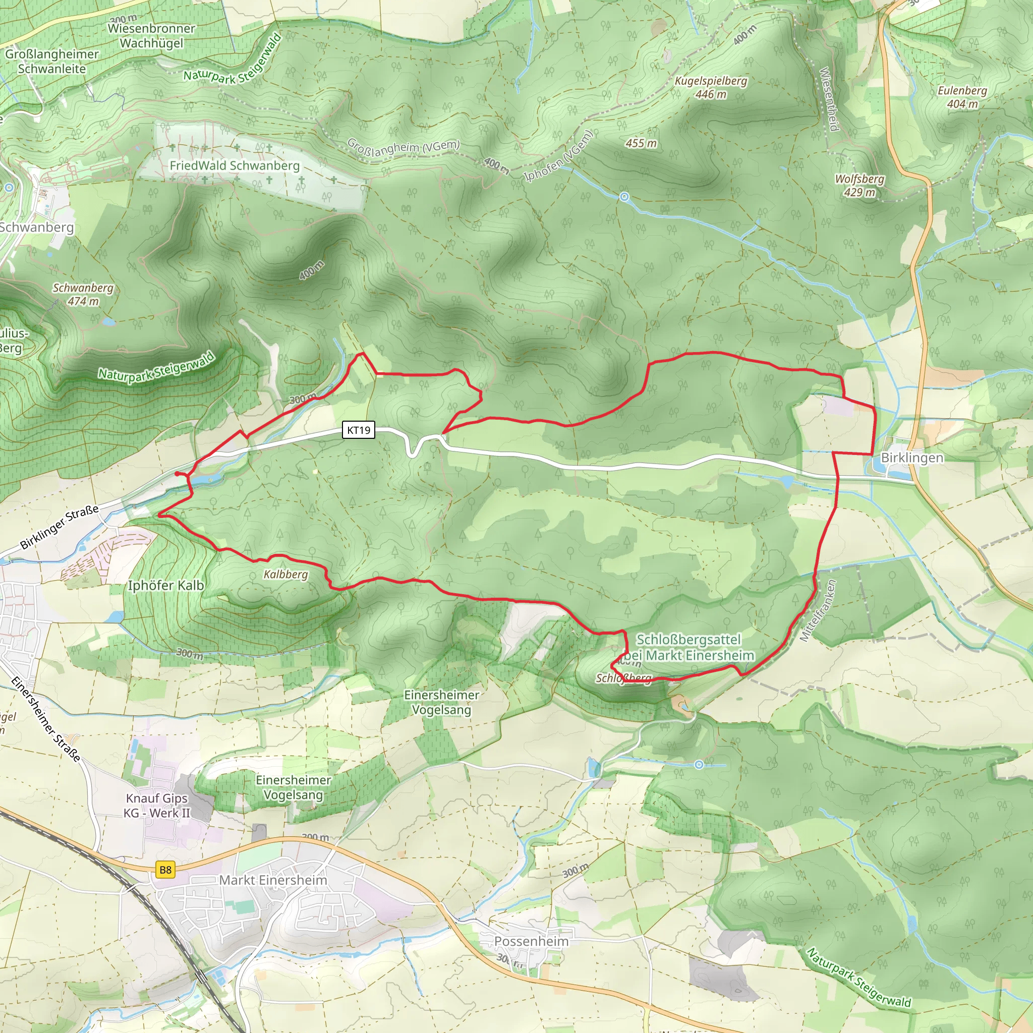 Traumrunde Iphofen mobile static map