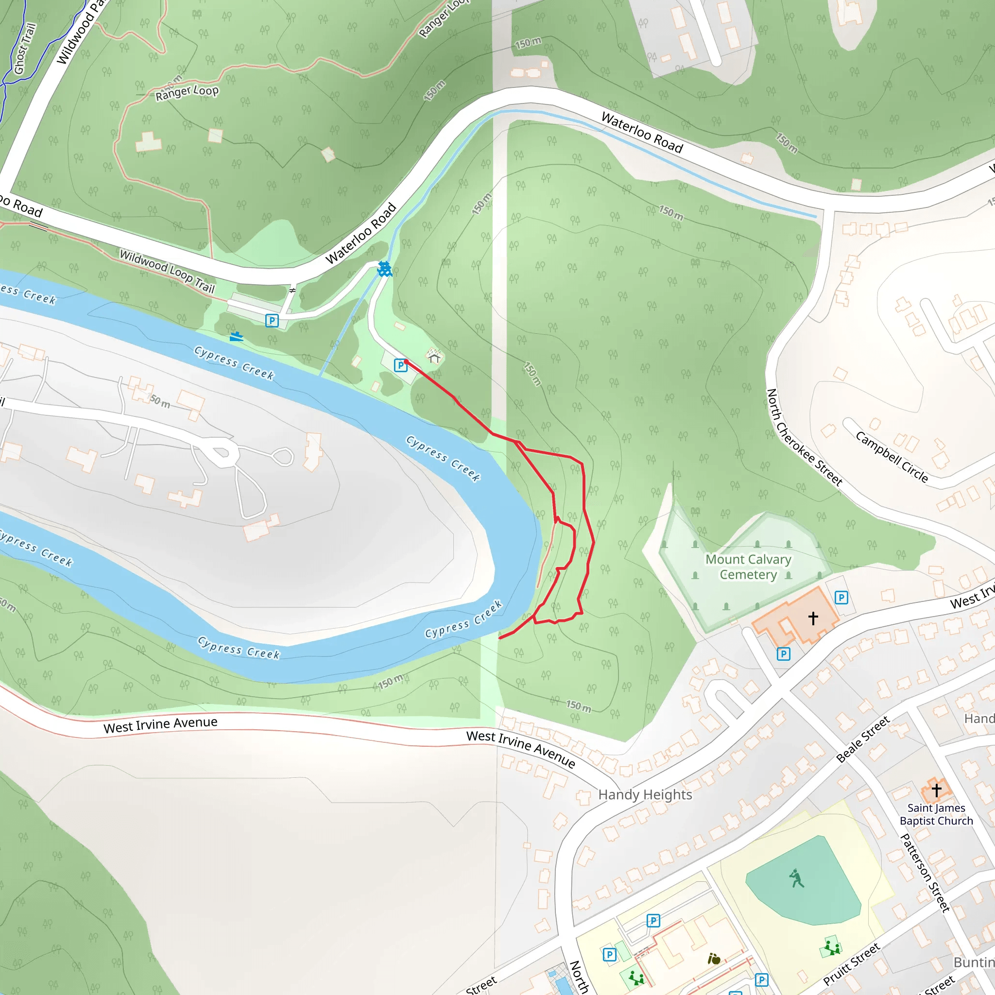 Cypress Creek Loop mobile static map