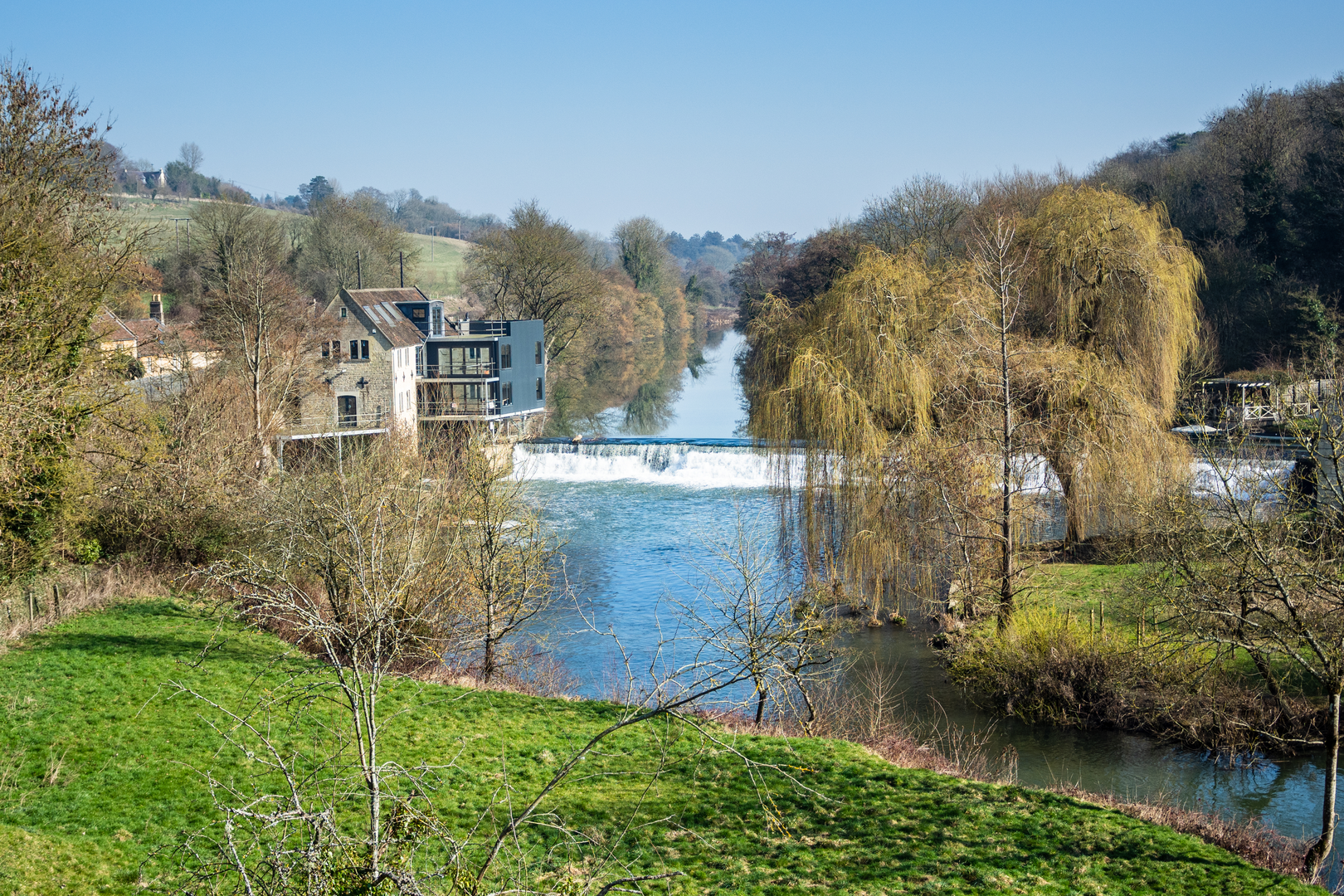 An image depicting the trail Bradford on Avon Wheel Outer Circular Trail and its surrounding area.