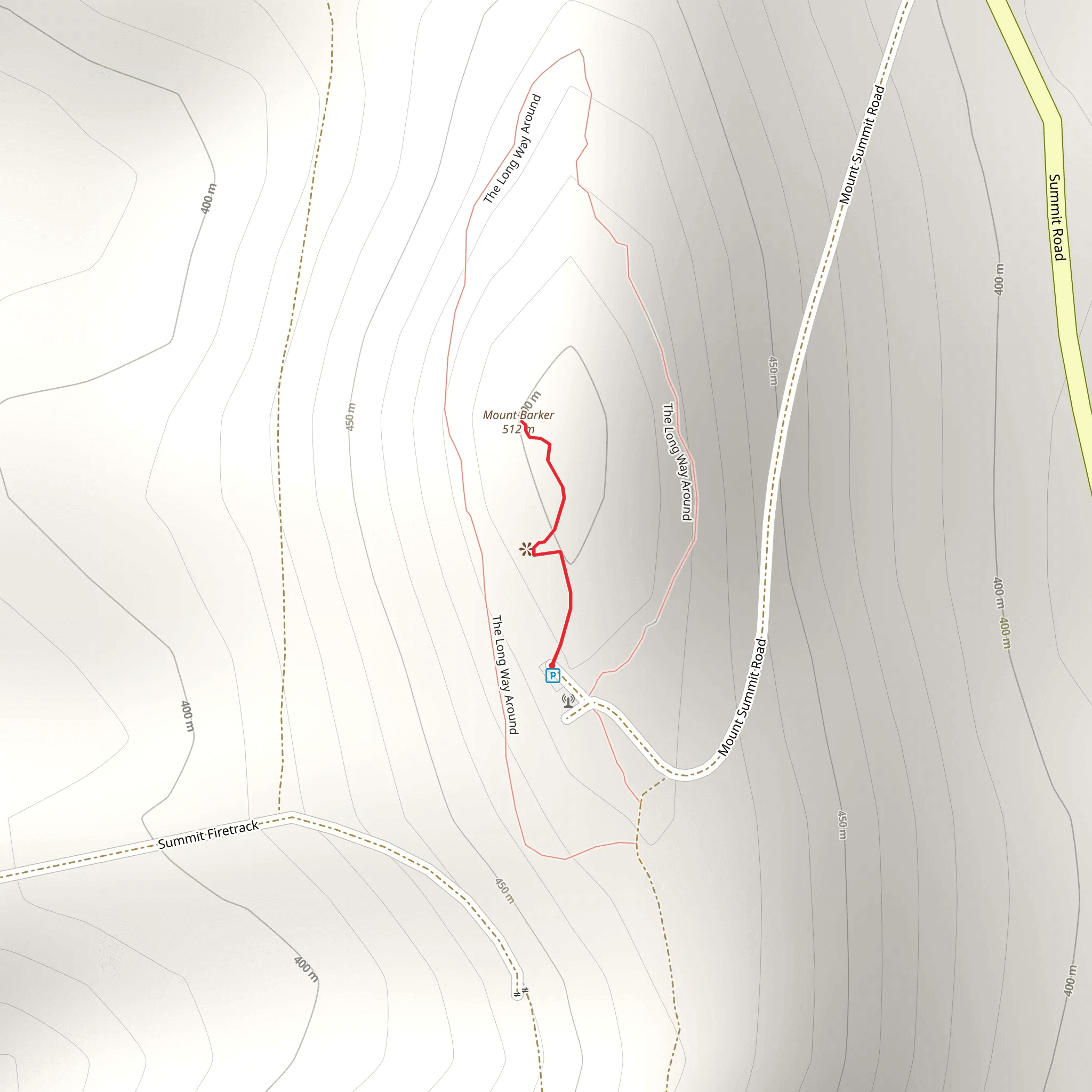 Mt Barker Summit Trail mobile static map