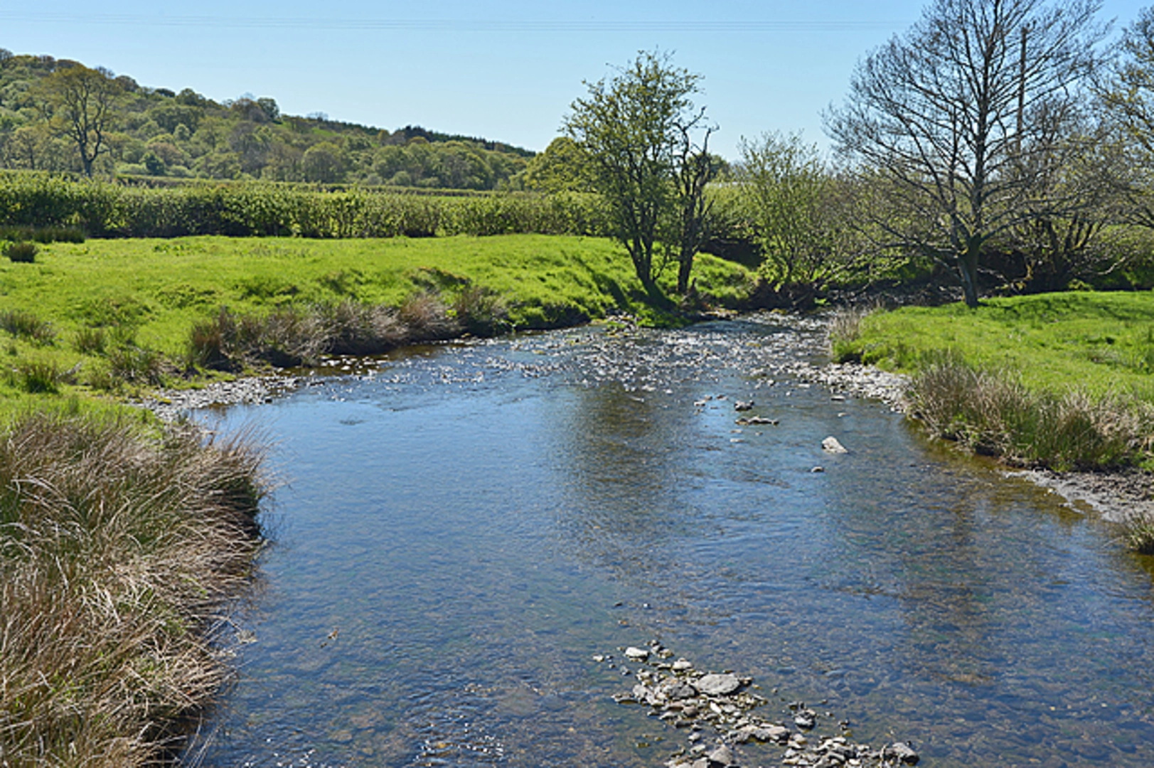 An image depicting the trail Strata Florida to Tregaron and its surrounding area.