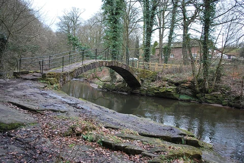 An image depicting the trail Mellor Mill Dig SIte and Roman Lakes Loop and its surrounding area.