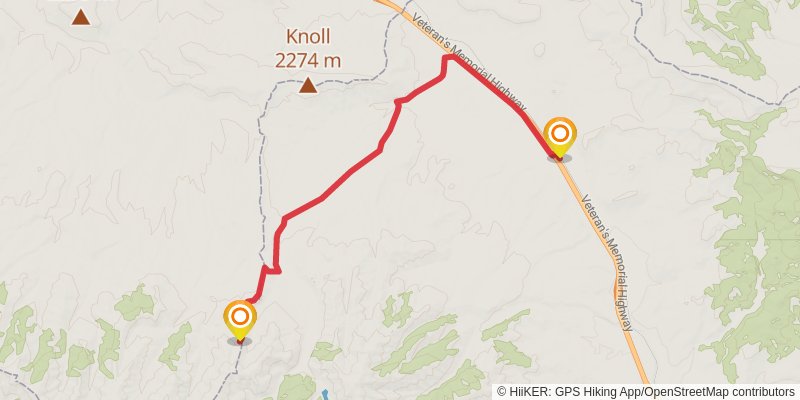 Continental Divide Trail - Montana And Idaho stage 12 Map