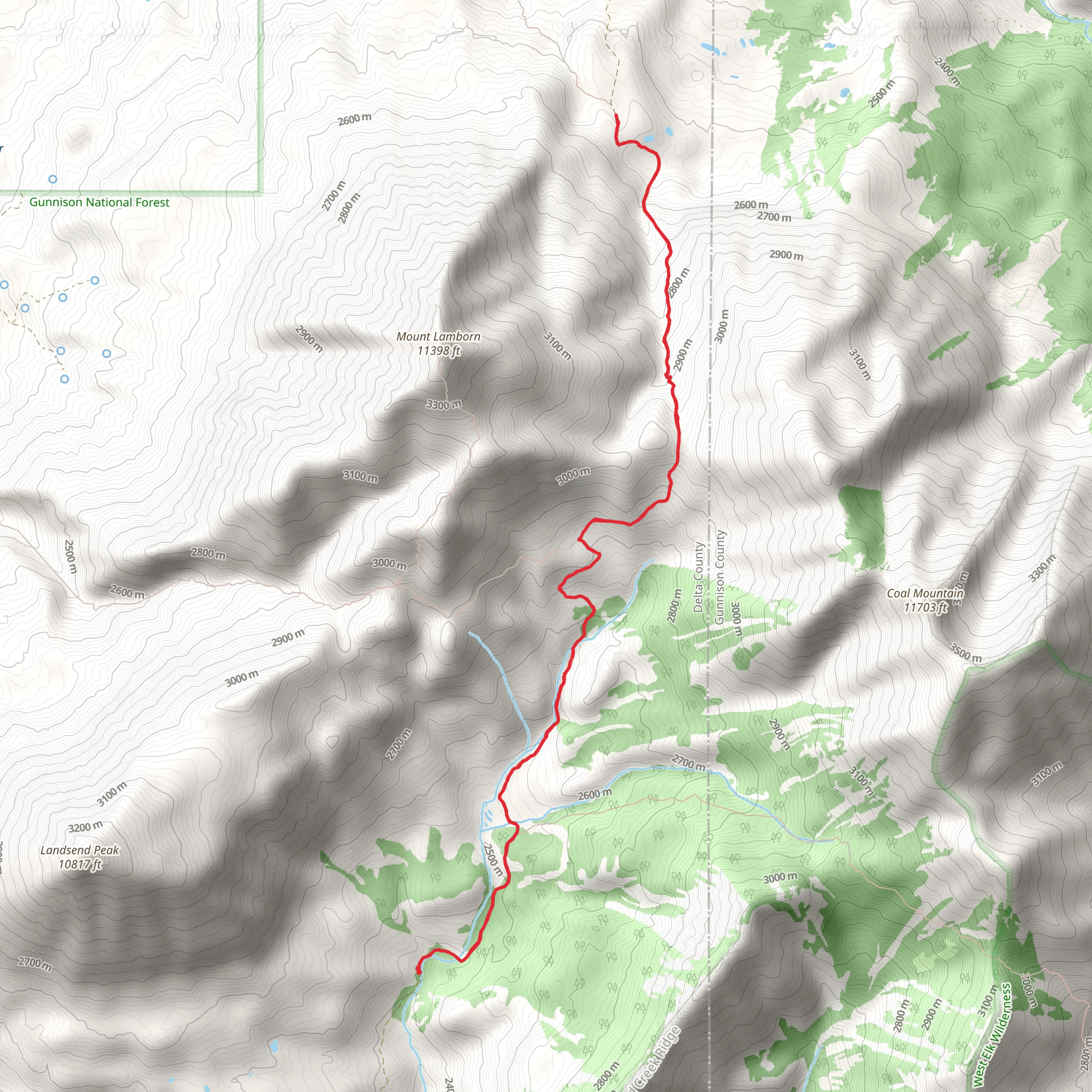 Inter Ocean Pass Trail mobile static map