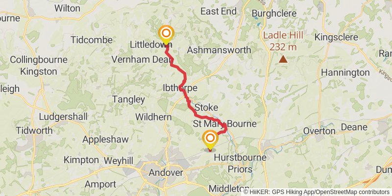 Hampshire Loop stage 9 Map