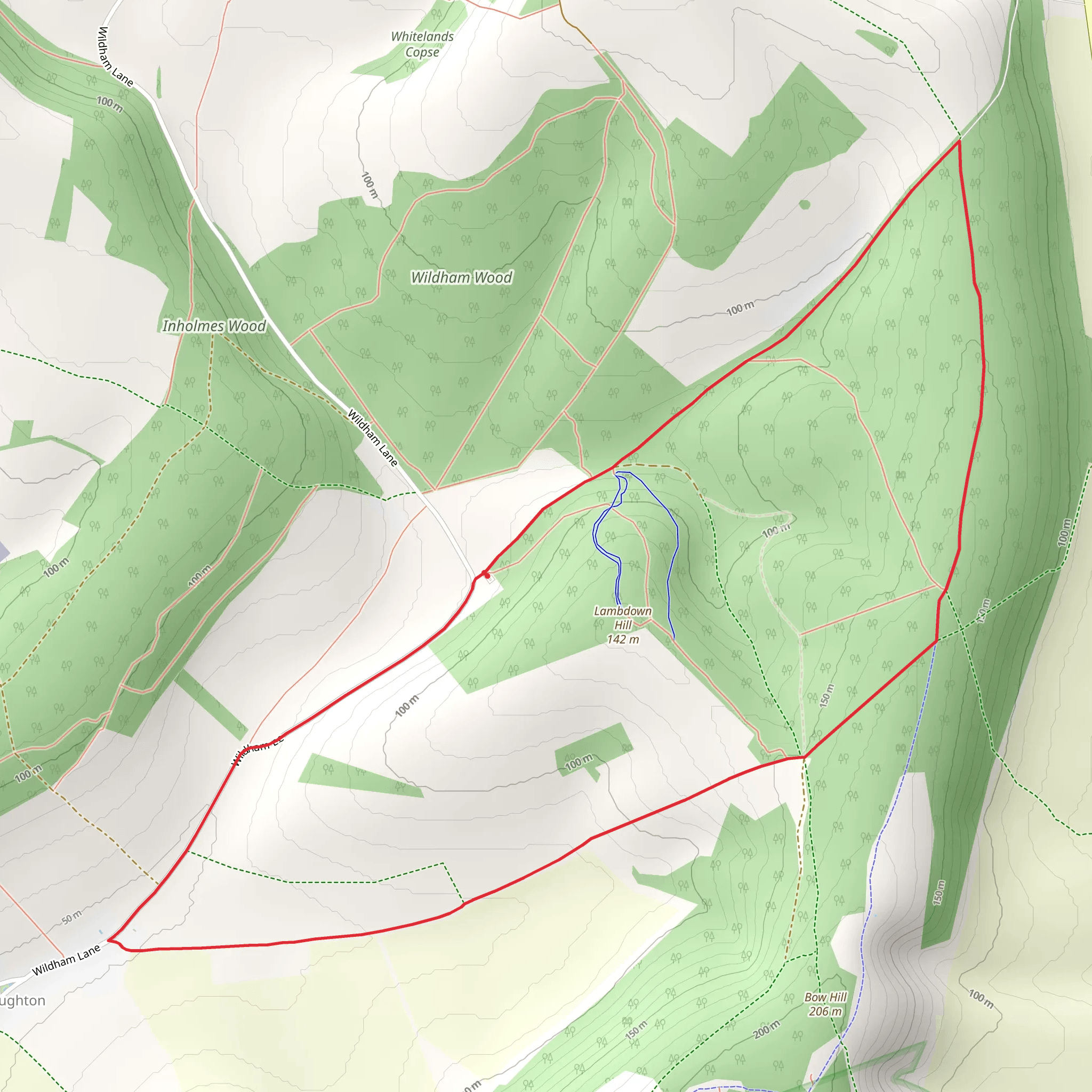 Lambdown Hill Loop - Stoughton mobile static map