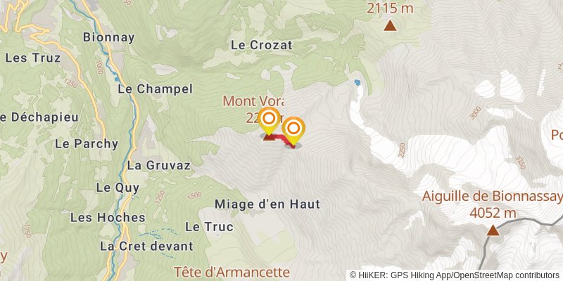Col De Tricot spur 3 Map