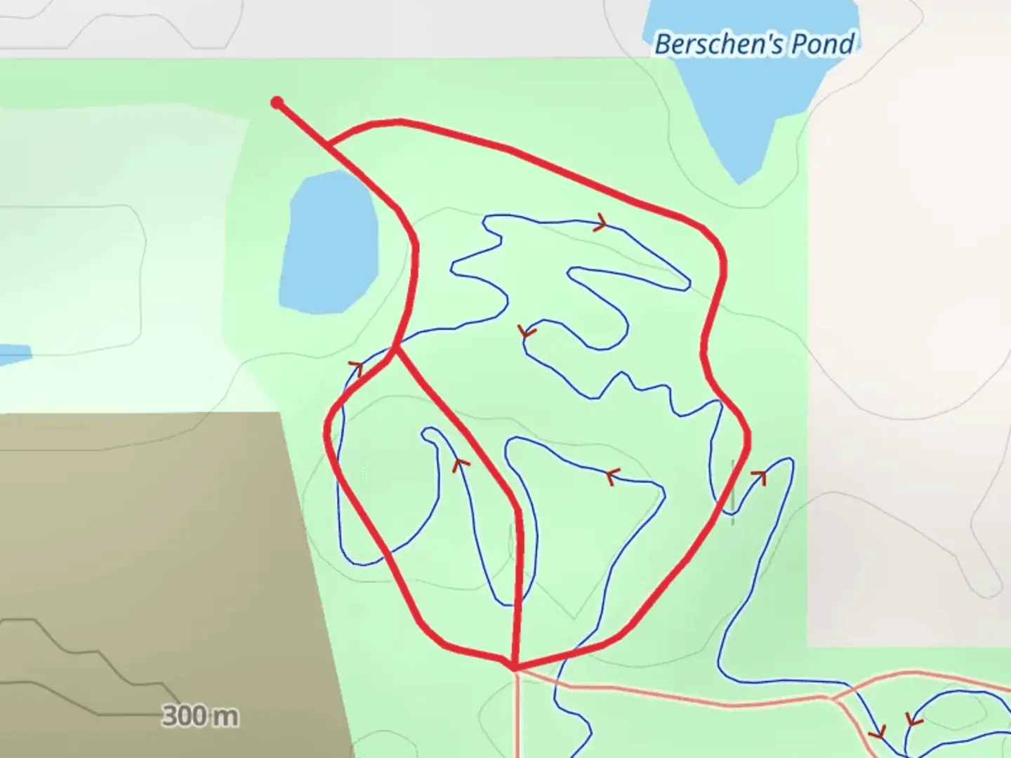 An image depicting the trail Lake Jane Trail North Loop and its surrounding area.