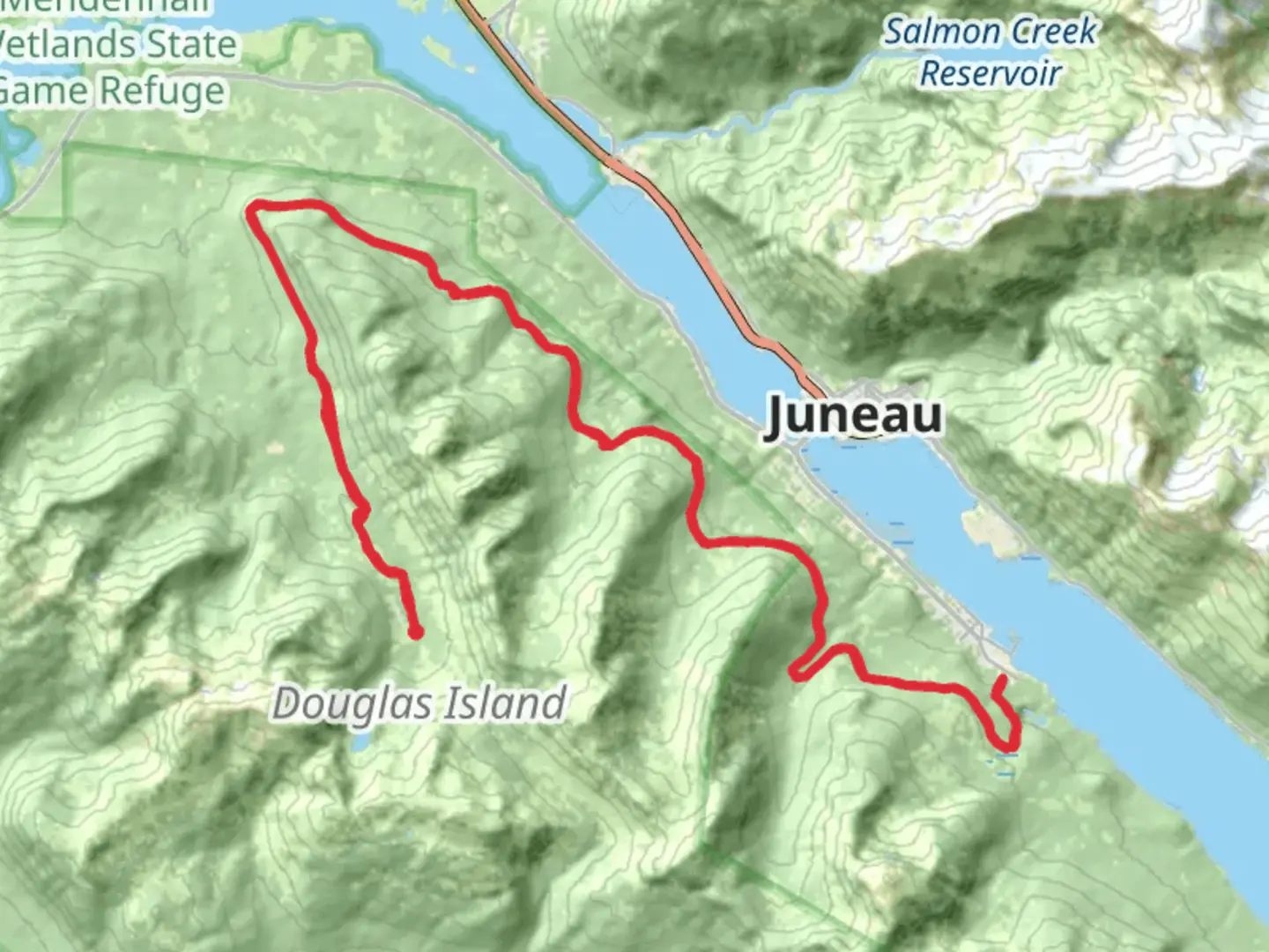 An image depicting the trail Treadwell Ditch Trail and its surrounding area.