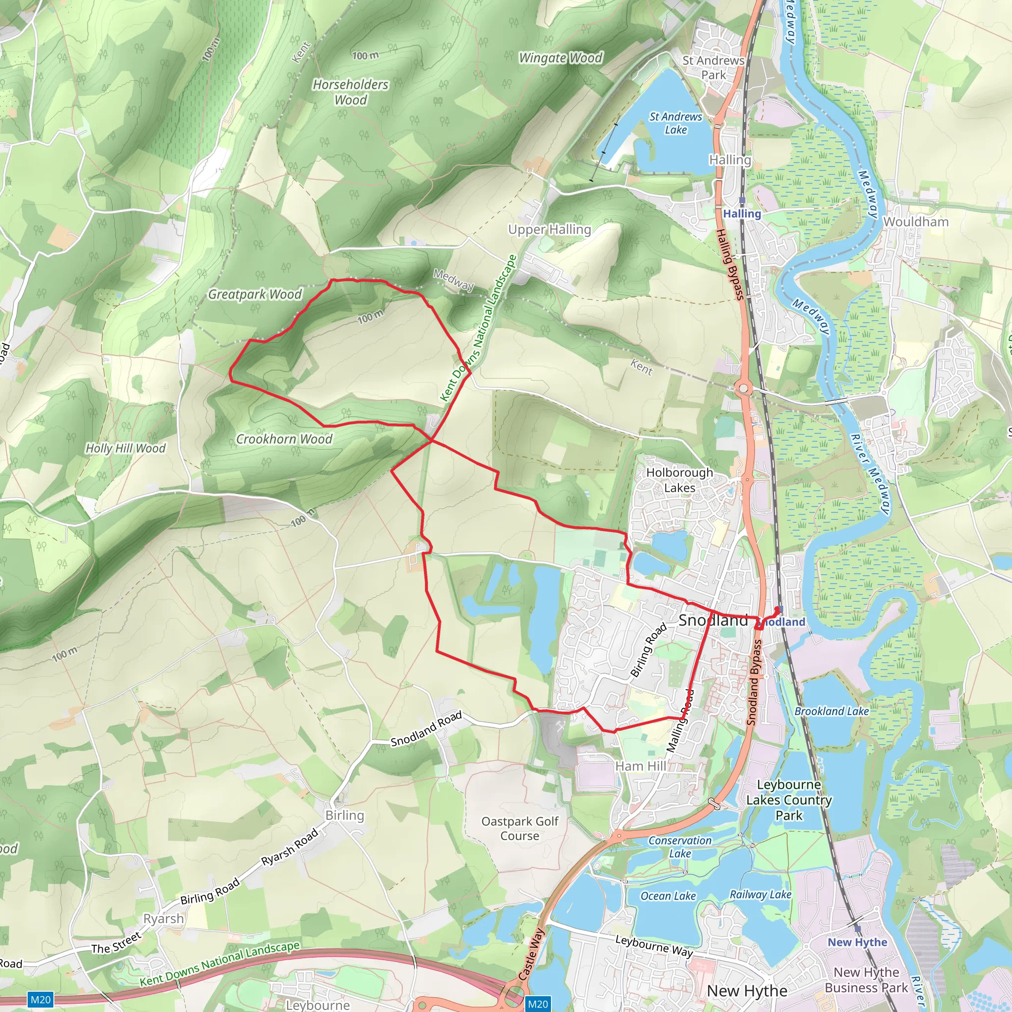 Crookhorn Wood mobile static map