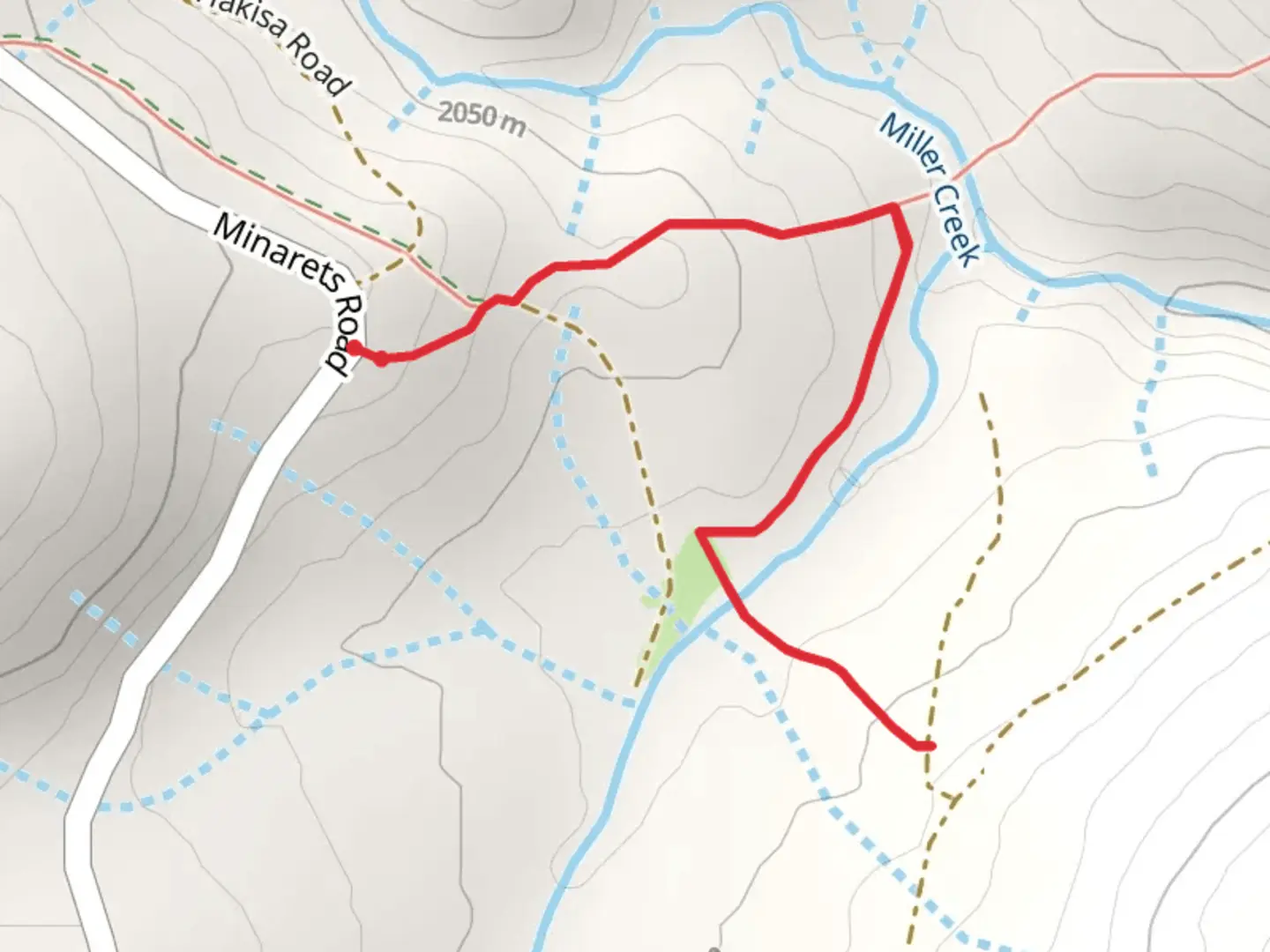 An image depicting the trail Mccreary Cutoff Trail via Miller Creek Trail and its surrounding area.