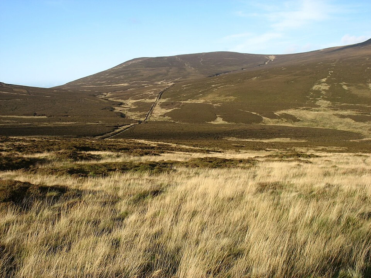 An image depicting the trail Quaker Hill, Horsemoor Hills and Skiddaw House via Cumbria Way and its surrounding area.