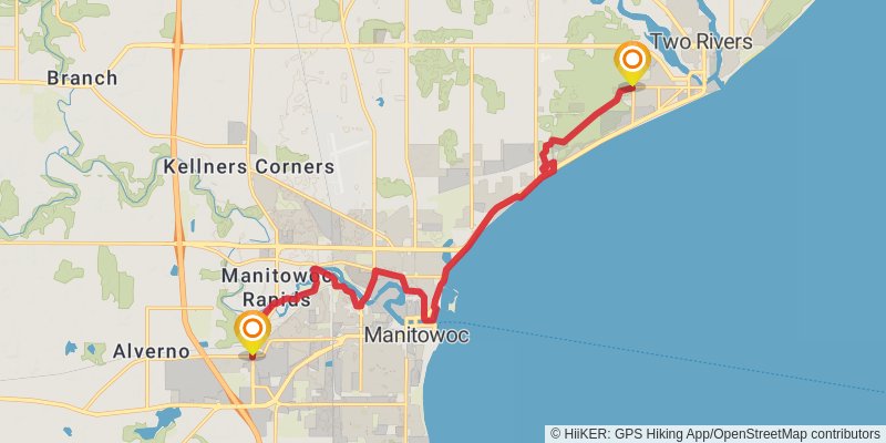Ice Age National Scenic Trail stage 79 Map