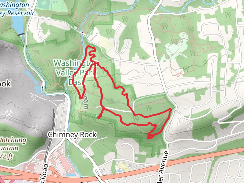 Eastern Branch Reservoir, Green Top Loop and Yellow Main Van Loop