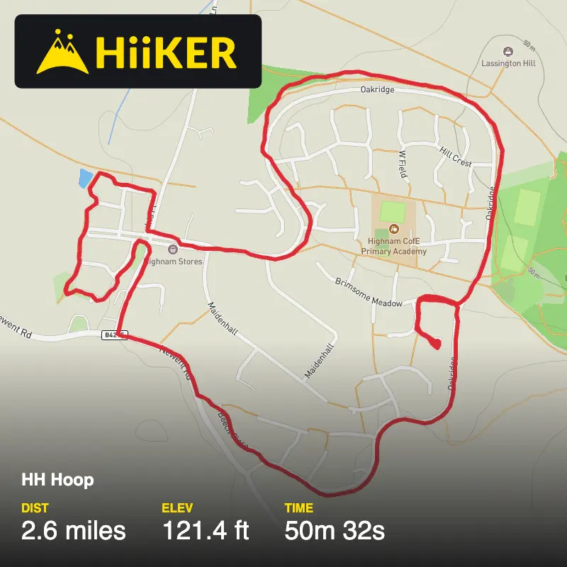 A map preview of the recording HH Hoop .