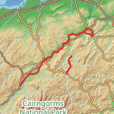 Speyside Way and Cairngorms 8-Day Gentle Tour (Hillwalk Tours) mobile static map