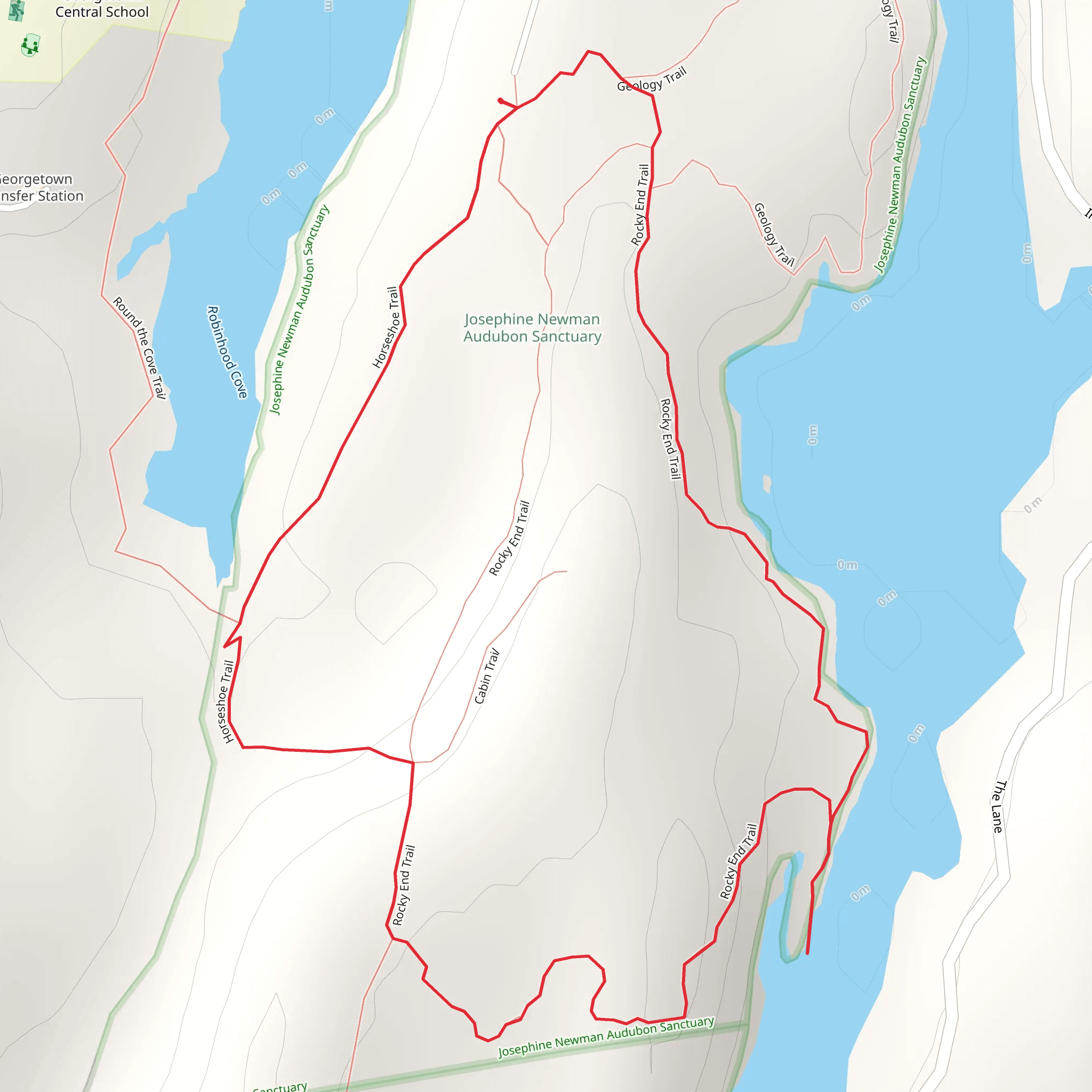 Rocky End Loop via Horseshoe Trail mobile static map
