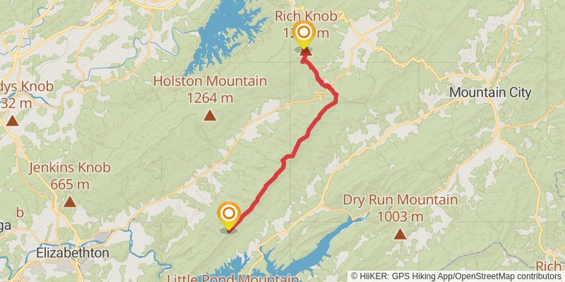 Appalachian Trail stage 48 Map