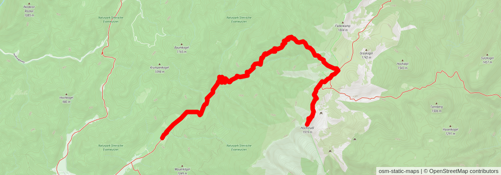 Hochstadl Wild Alps Trail stage 2 Map