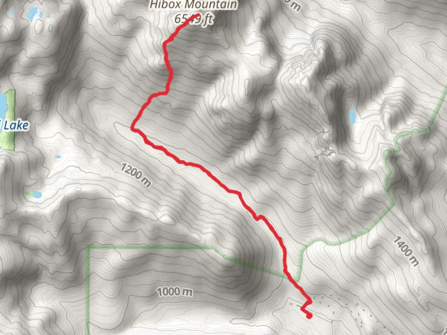 An image depicting the trail Hibox Mountain via Rachel Lake Trail and its surrounding area.